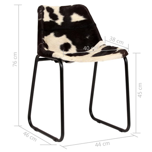 Swen Studio -  Dining Chair 6 pcs Genuine Goat Leather